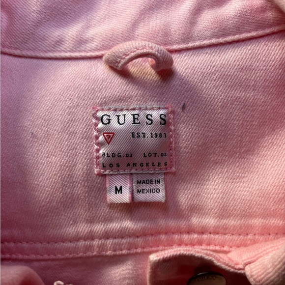 GUESS Pink Denim Jacket - Picture 5 of 8